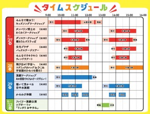 ひこねワクドキッズフェスタ！2018タイムスケジュール